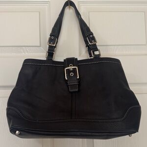 COACH black leather purse, gently used beautiful condition.